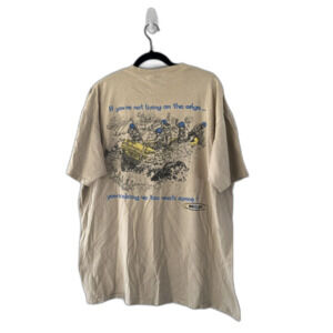 Vintage Won By One Whitewater Rafting Graphic T-Shirt Single Stitch Cotton  XXL